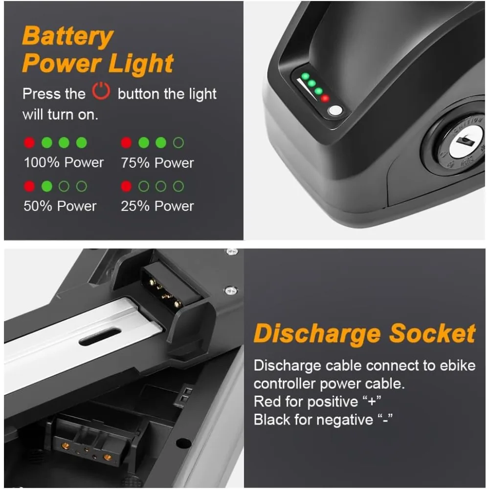 بطارية دراجة كهربائية 48V14AH متوافقة مع دراجة كهربائية Rad Power بطارية دراجة كهربائية 48 فولت لـ RadRunner Plus RadWago RadMini