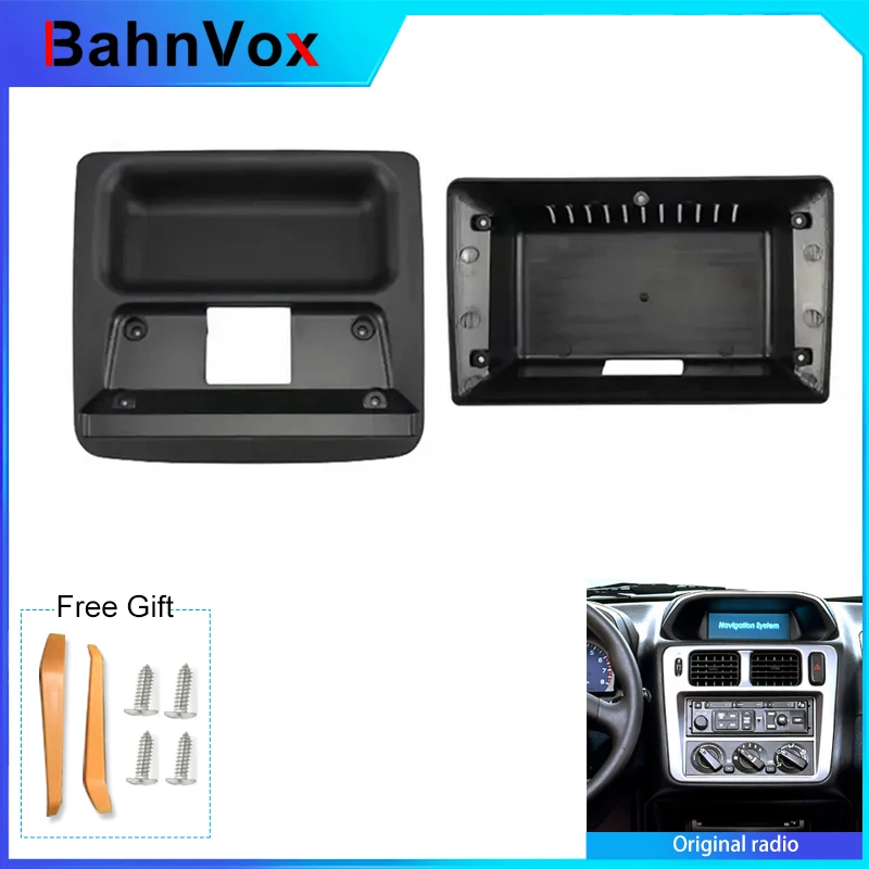 9 inch Android Car Radio frame for MITSUBISHI PAJERO MINI 1998-2008 2din Stereo GPS Fascia bezel Panel Adapter wire harness