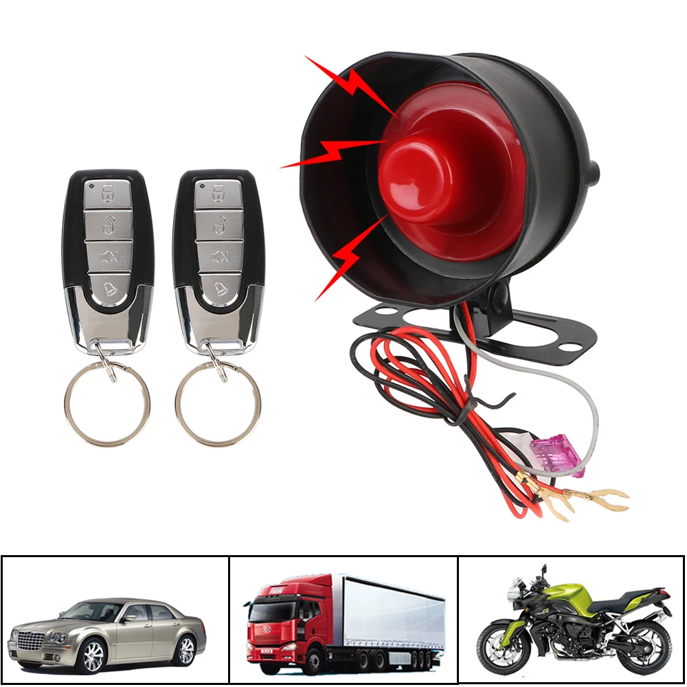 12V Motorcycle Burglar Alarm System Smart Car Security Protection Remote Control Lock Controller Pit Dirt Bike Accessories M8115