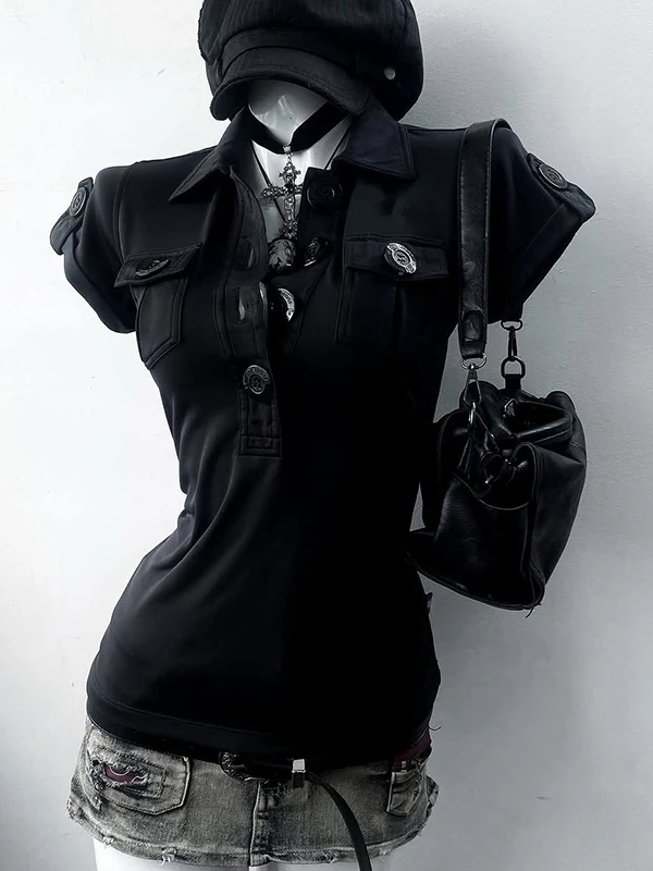 تصميم أصلي فريد من نوعه Bla ort Sve irt Vintage Sle Summer Faion تي شيرت نسائي مزيج القطن الرطوبة ng