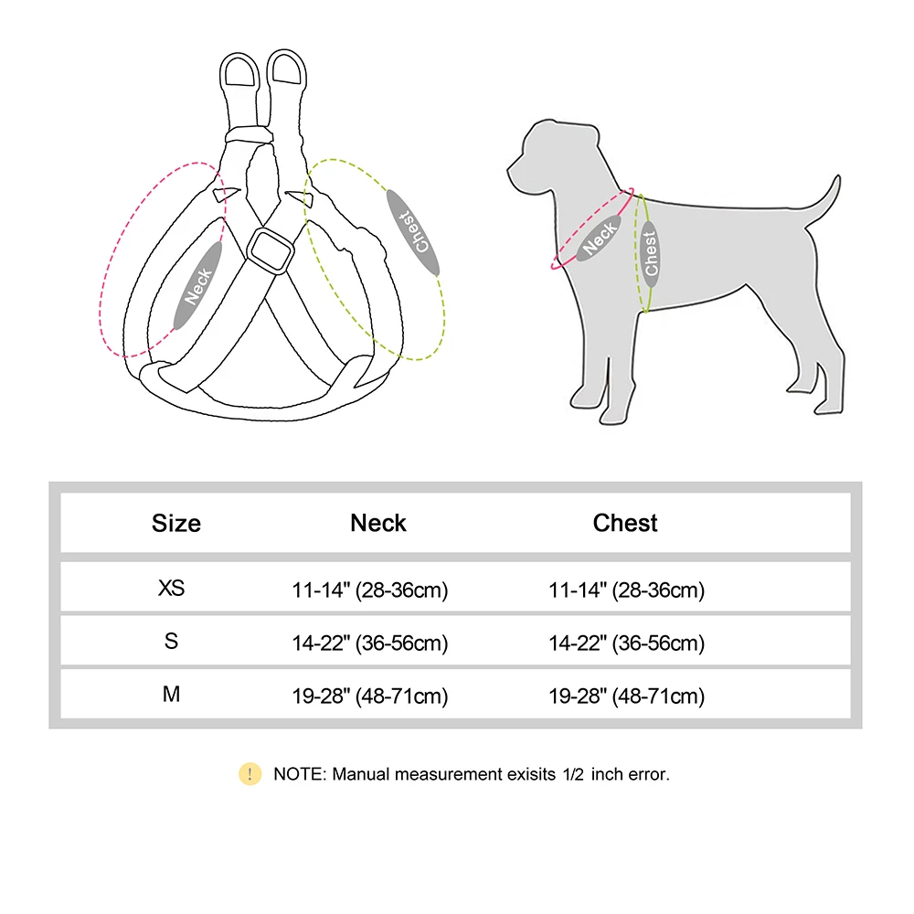 Mesh Nylon Dog Harness Puppy Cat Harness Vest Adjustable Walking Vests For Small Medium Dogs Chihuahua Pitubull Yorkshire