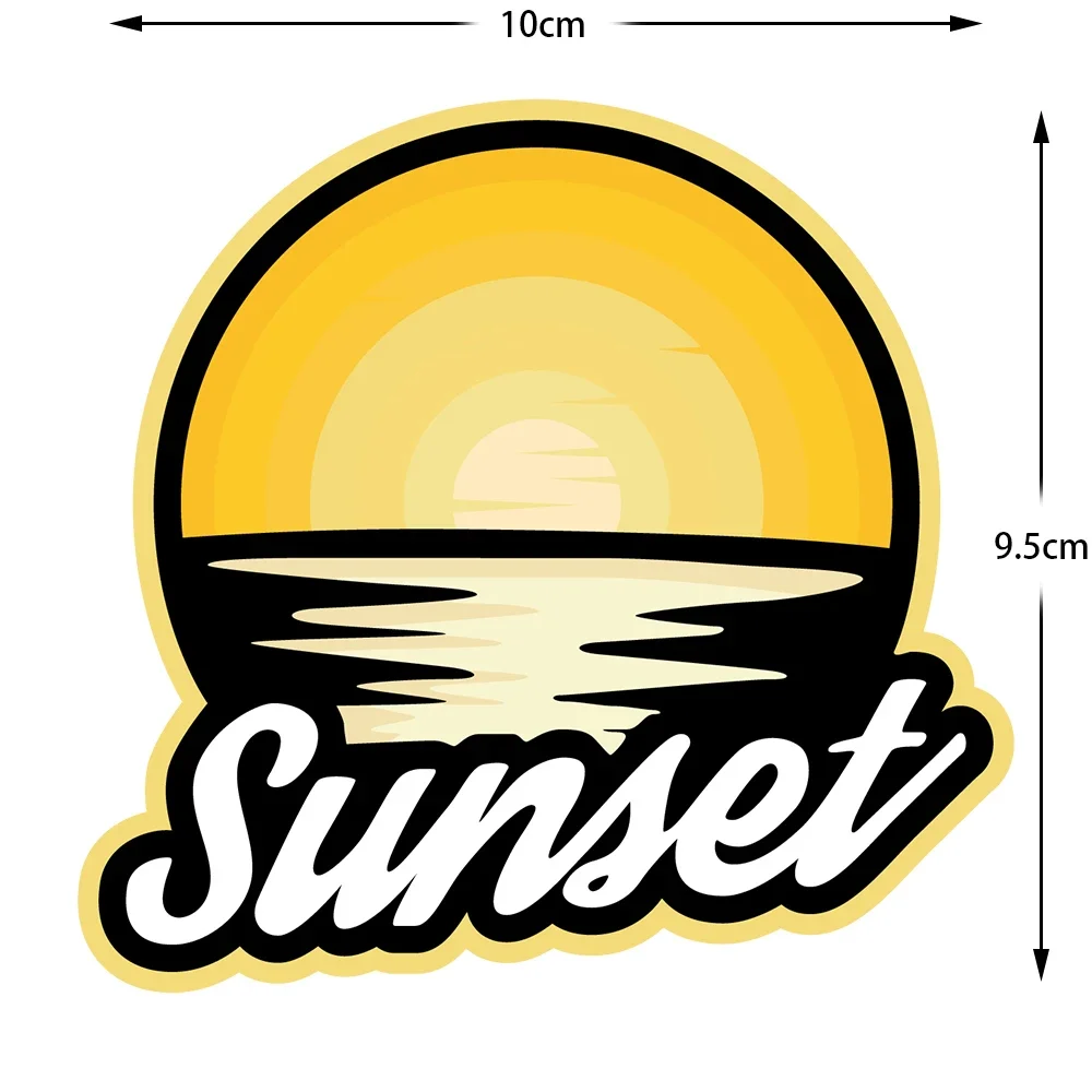 2pcs 2D Flat Outdoor Camping Adventure Vinyl Stickers, Waterproof Decal For Car Laptop Decor, Holiday Gift