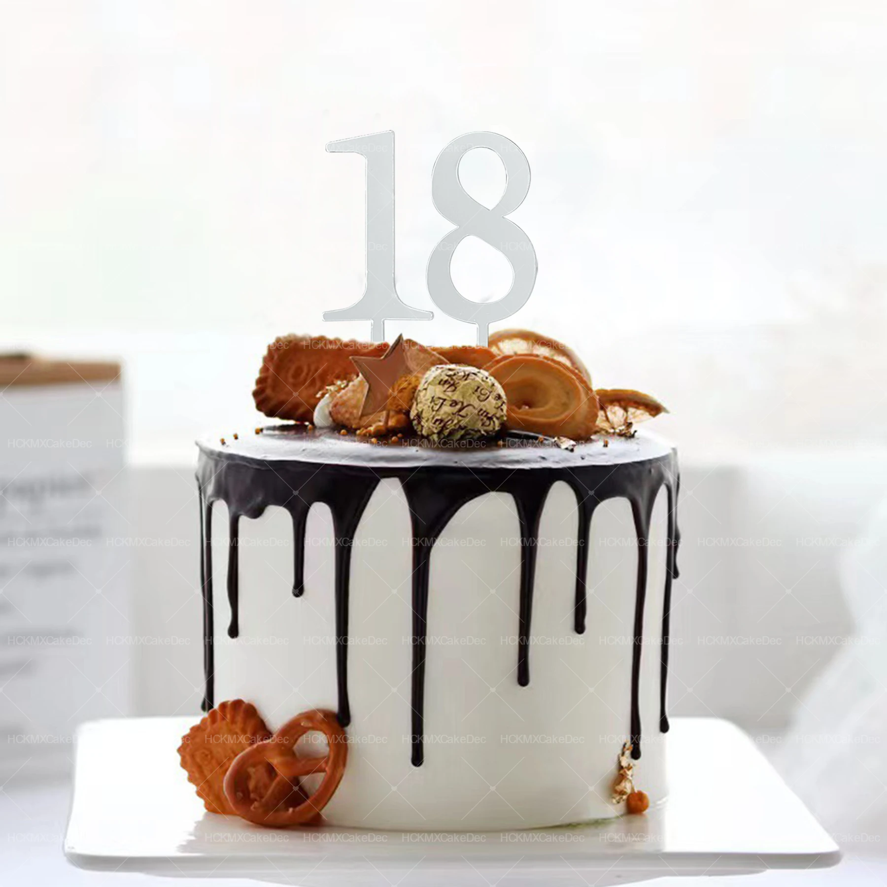 10 Stück/1 Stück Gold Acryl Zahlen für Kuchen 0-9 Nummer Geburtstag Cupcake Topper Gold Acryl Kuchen Topper für Geburtstag Hochzeit Party – Detail 9
