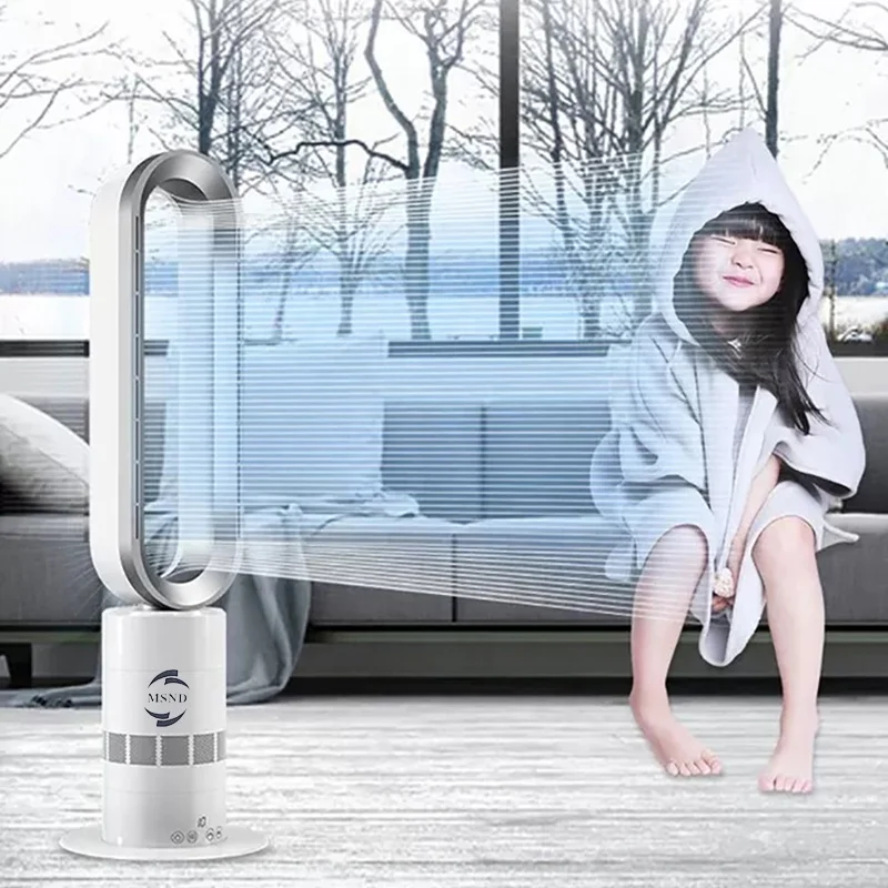 مطعم راقي ذكي للتحكم عن بعد، تبريد وسخان موفر للطاقة، مروحة كهربائية قائمة على الأرض بدون شفرات #2