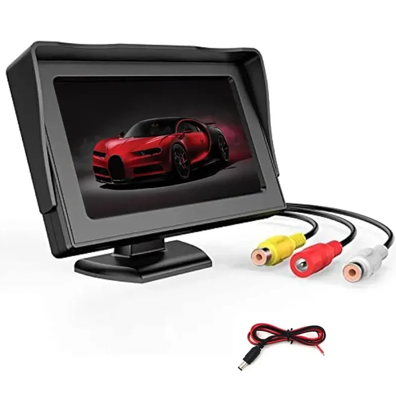 4.3 Inch Universal Car Monitor High-Definition Reversing Image Display Easy to Install Car Monitor for Vehicle