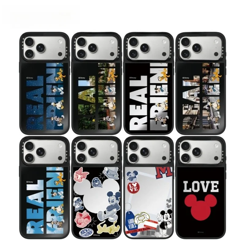 Cartoon Anime Disney Phone Case Cute Mickey Minnie Suitable for Apple iPhone 17 ProMax/16 Pro/15/14 Plus Protective Cover