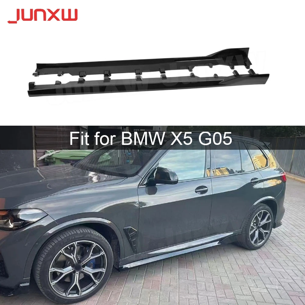 Carbon Fiber ABS Side Skirts Apron Extension Lip Spoiler for BMW X5 G05 2019-2023 Body Kits Door Bumper Trim Cover Car Styling