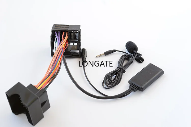 Bluetooth Audio AUX Music Interface Kit for BMW 40Pin CD changer E60 E63 E64 E65 E66 E81 E82 E87 E90 E91 E92 Microphone cable