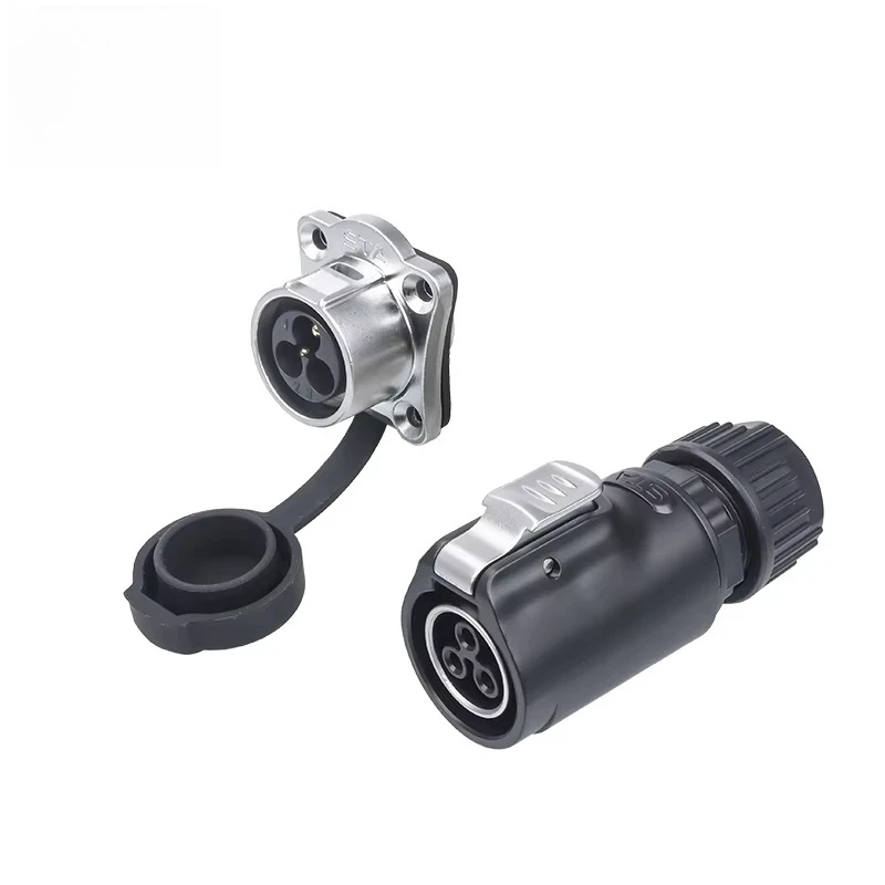 LP20 M20 Aviation Plug Docking Screw Wire 2/3/4Pin Quick Plug Welding Free Plastic Waterproof Circular Connector