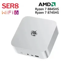 Beelink Mini PC SER8, processador AMD Ryzen 7 8845HS 8745HS Gaming mini computador Gamer computer 16GB DDR5 RAM/1TB PCIe4.0 SSD