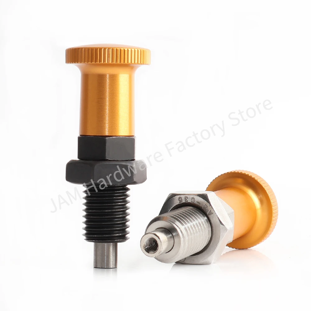 High Quality MJ211 Carbon Steel Stainless Steel Index Plunger Manual Telescopic Reset Indexing Pin Internal Thread Locating Pin