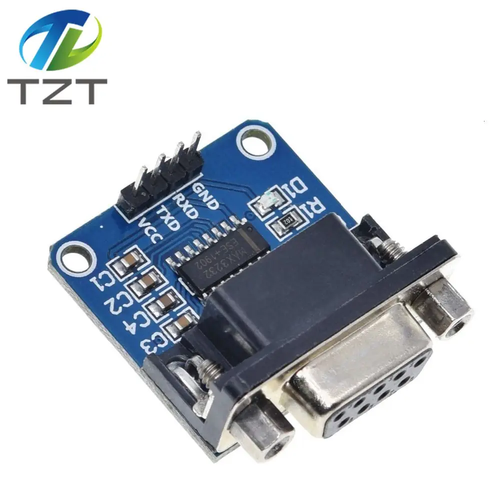 TZT MAX3232 RS232 から TTL シリアルポートコンバータモジュール DB9