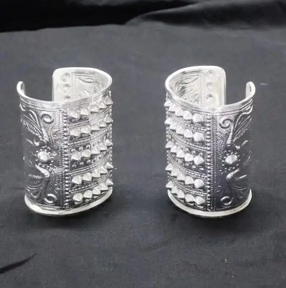 

Китайский браслет Мяо серебряного цвета для женщин и танцев 10 см