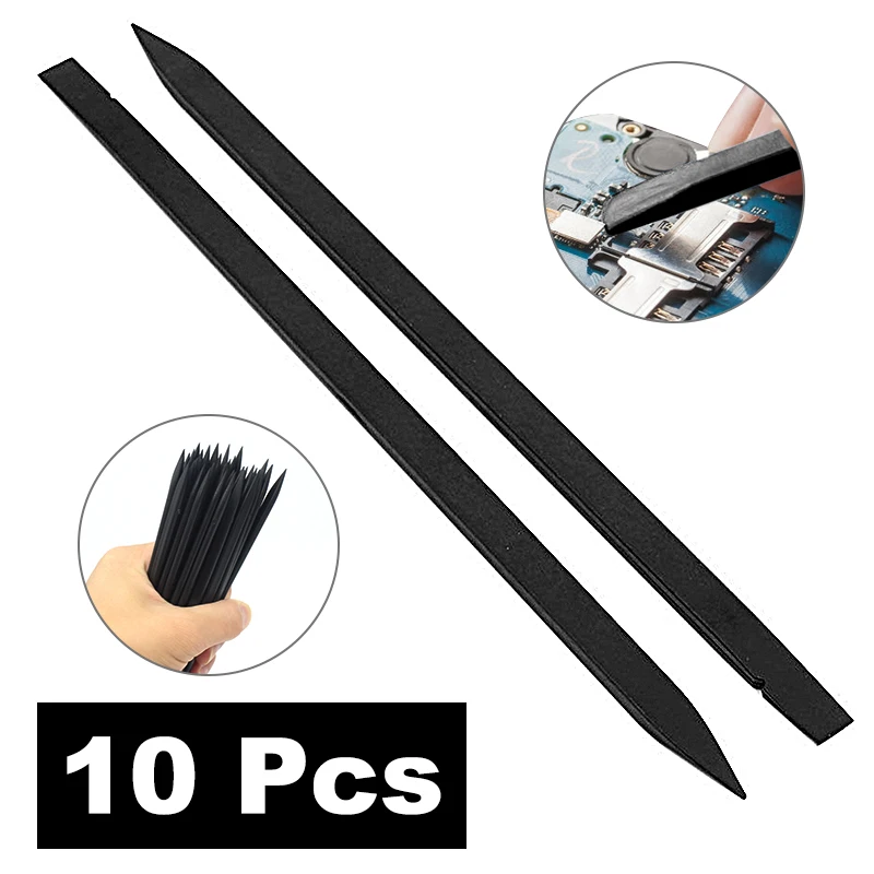 Plastic Pry Opening Tool Anti-Static Black Crowbar Disassembly Repair Tools Phone iPad Samsung, PC 15cm 10 Pcs