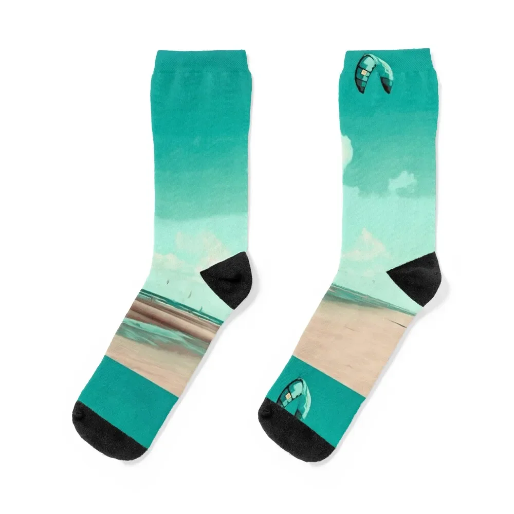 

Kiting Dream No. 2 Socks Climbing funny gifts New year's Stockings compression Socks Woman Men's