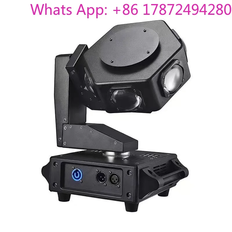 Kinusdjs 240W Beam Moving Head DJ Light 6LEDs RGBW 360° Rotating Stage Lights DMX512 for Disco Wedding Party Live Show Bar