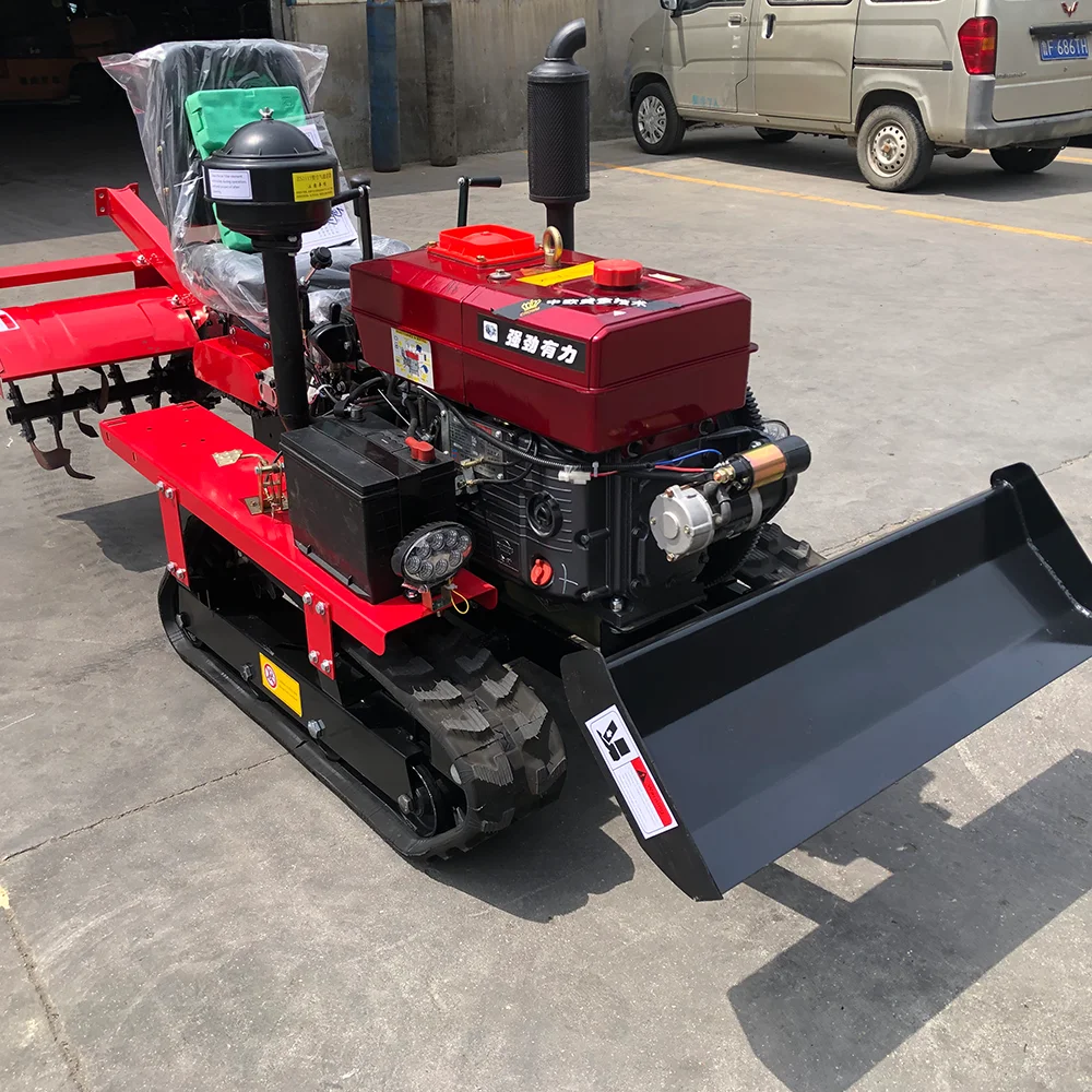 Mini-Raupen traktor 25 PS Micro Crawler Rotations grubber Mini-Graben fräse