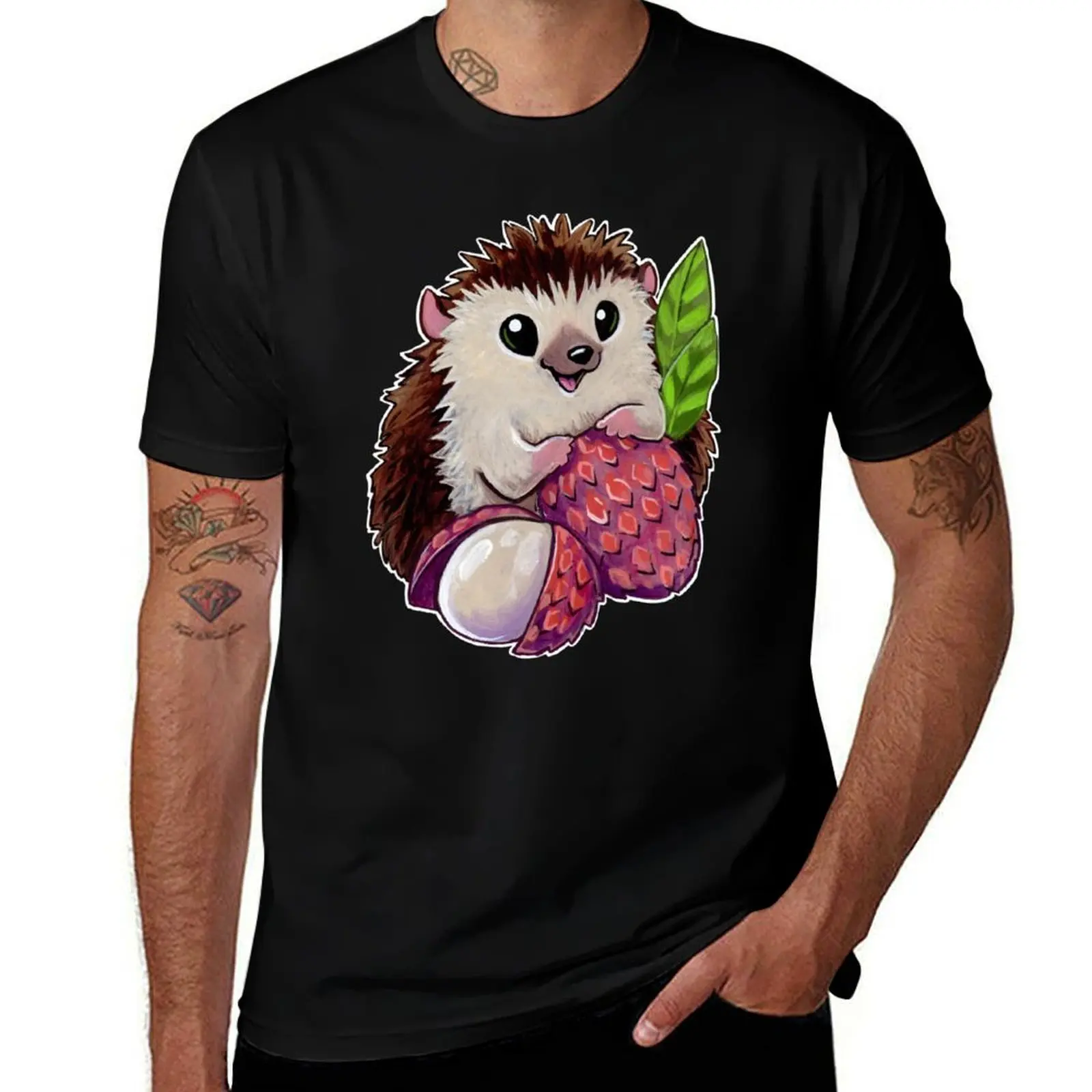 Lychee hedgehog T-Shirt Festive Simple T-Shirt