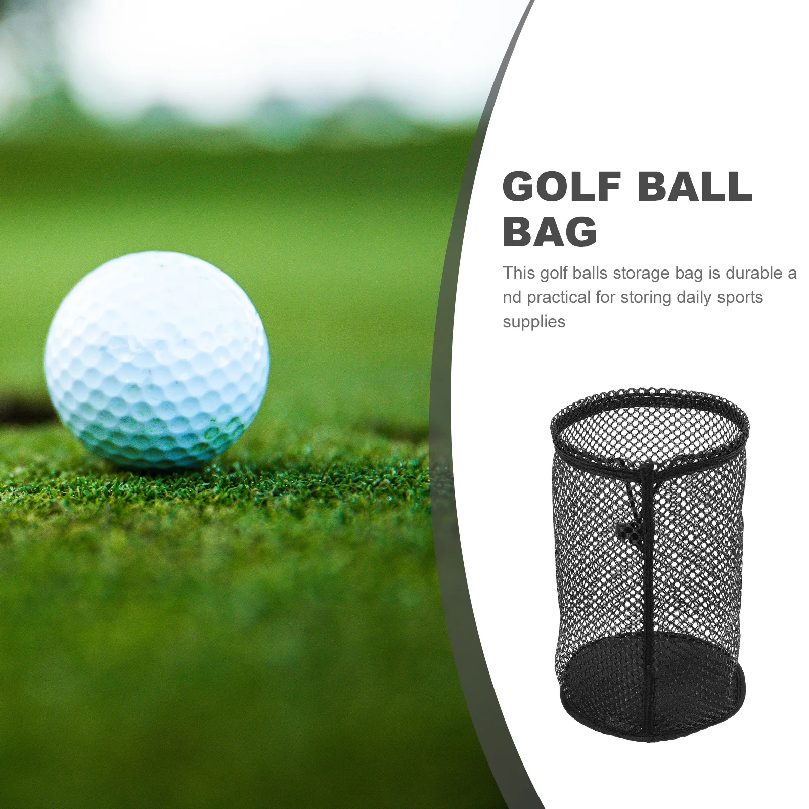Sac de rangement de tennis, sac en maille, sacs de rangement de balle de golf, sac de golf à cordon, porte-balle à cordon, pochette de balle à cordon