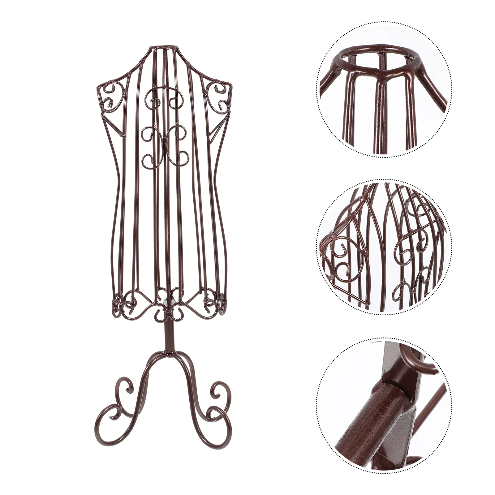 Black Durable Iron Pet Clothing Display Rack Dress Form Puppy Clothes Model Cat Coat Hanger Mannequin Body Dog Accessories