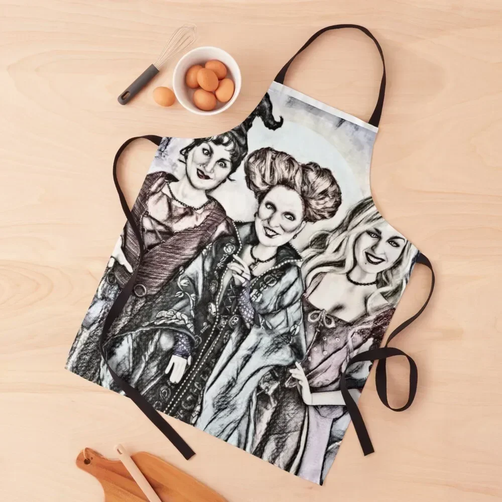 

Sanderson Sisters Apron Smock for hairdressing Chef Uniform For Men Cleaning Products For Home Apron