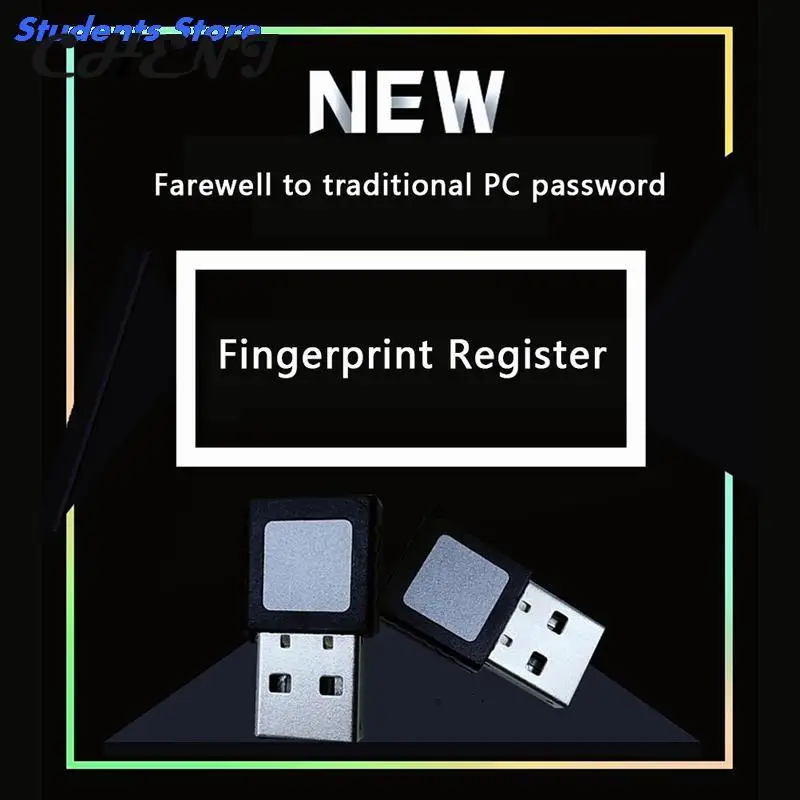 For Windows 10 Security Key Reader Laptop Office PC Sensor Mini Fingerprint Scanner USB Fingerprint Reader Interface Computer