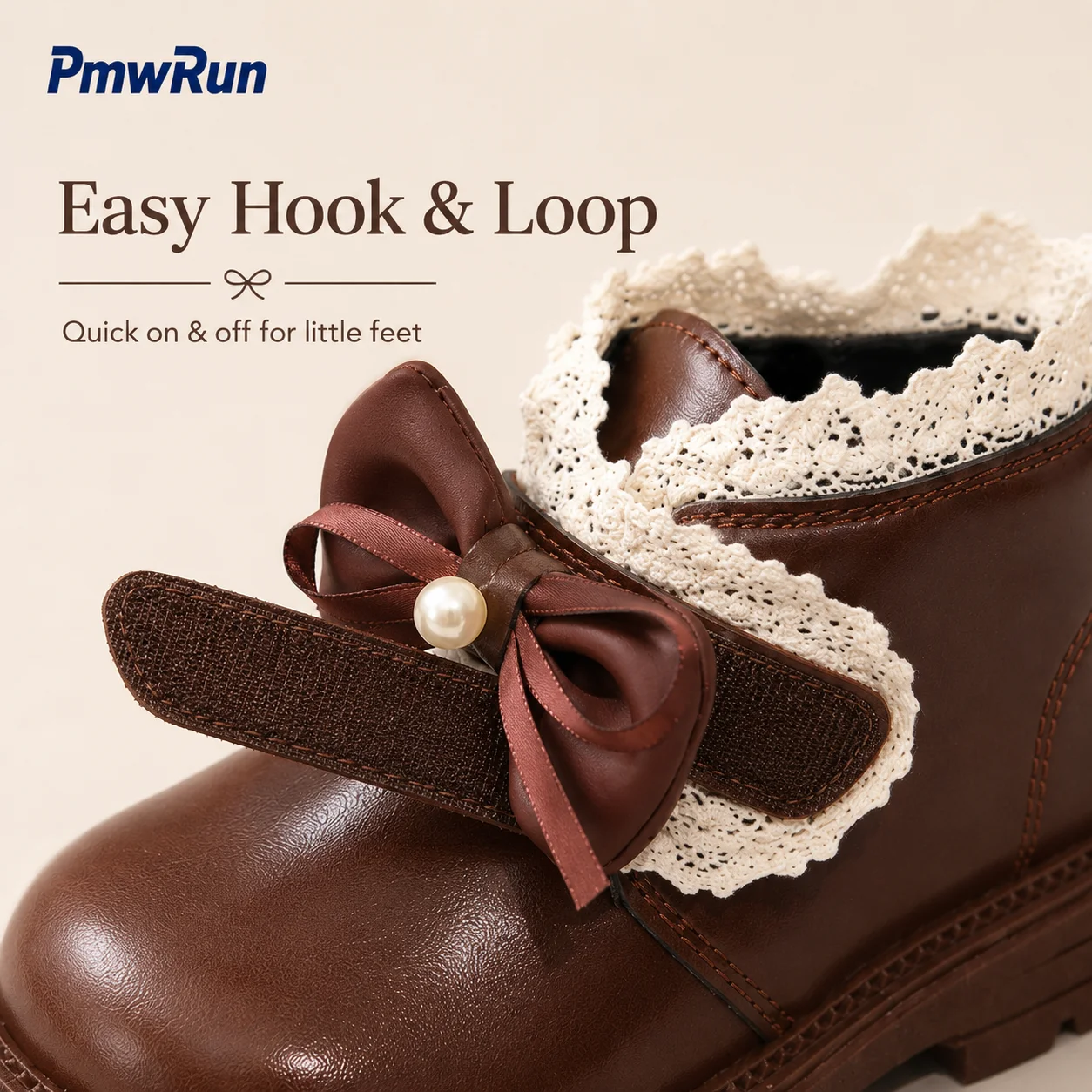 Korean Style Autumn Boots For Girls Trend Fashion Waterproof Girl's Boots Platform Lace Platform Children's Casual Boots