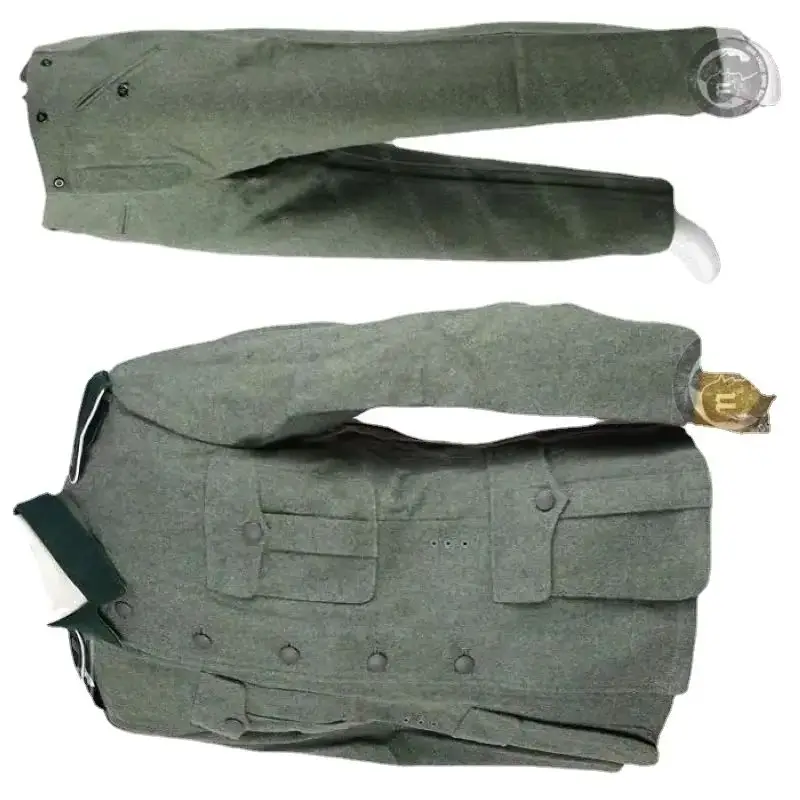 Alemán WH M36 Fieldgrey Lana Feldbluse Field Blusa Pantalón túnica opcional