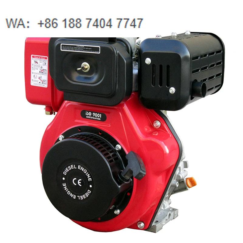 

Двигатель Hiearns HR186FS 8 л.с., 6 кВт, 1500 об/мин, одноцилиндровый, с воздушным охлаждением, простой в эксплуатации, с подшипником, Евро-5