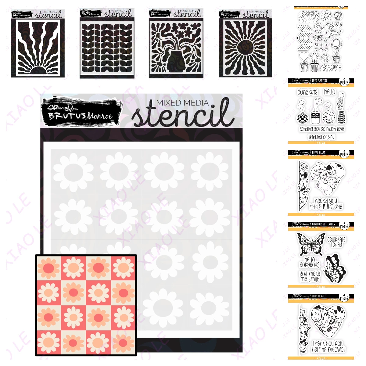 

New Puppy Heart Ring Of Fire Cutting Dies Stamps Stencil Scrapbook Diary Decoration Stencil Embossing Template DIY Greeting Card