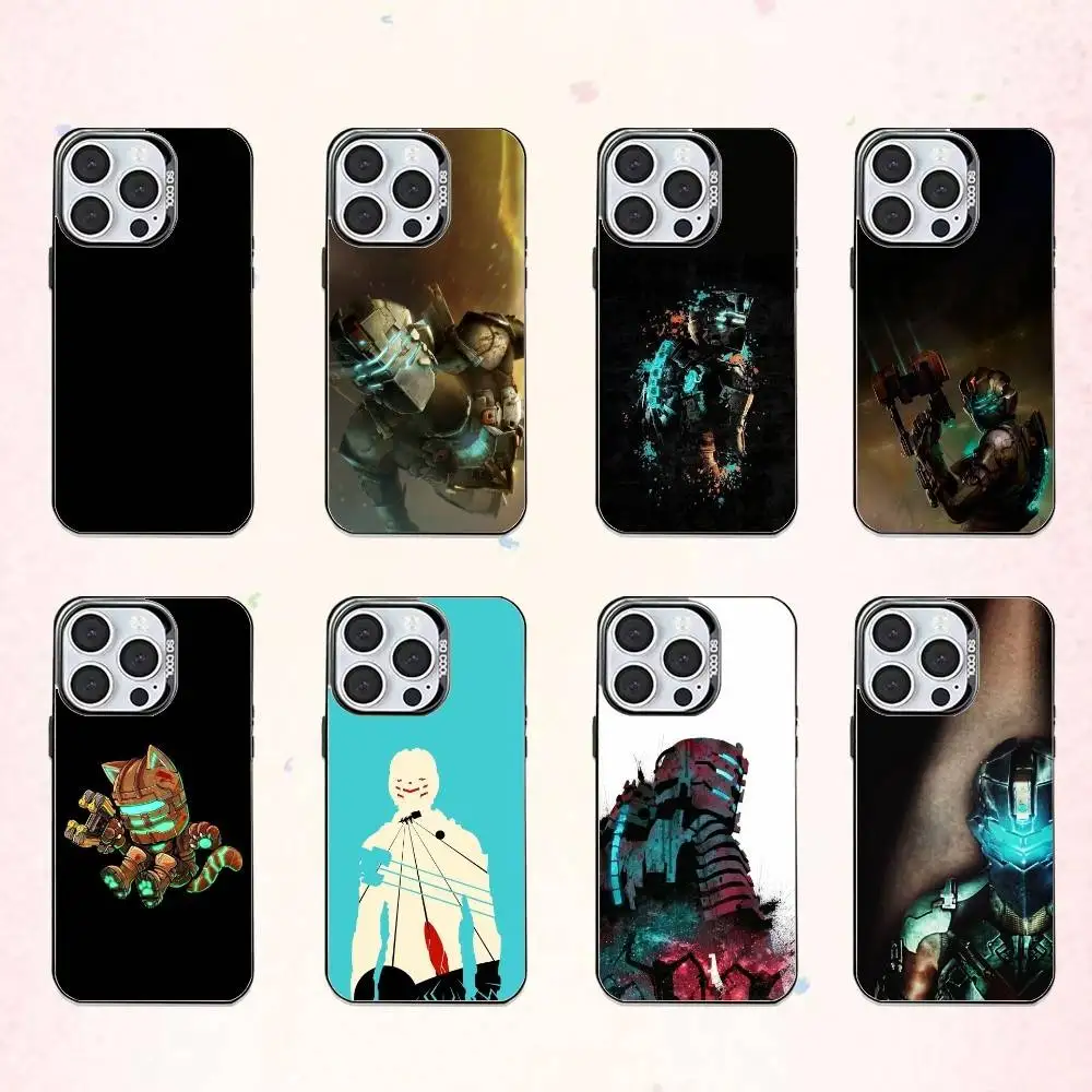 

Dead-ES SpaceS Game Phone Case For iPhone17,16,15,14,13,12,11 Plus,Pro Max Colored Silver Plated Inside Cover