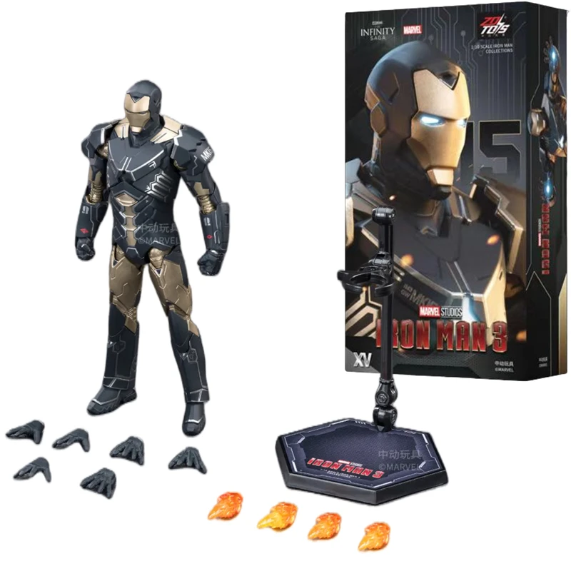 ZD Toys Iron Man MK1 MK2 MK3 MK4 MK5 MK6 MK7 MK42 MK43 MK45 MK46 War Machine Film-Actionfigur 7 Zoll Sammlerstück für Erwachsene