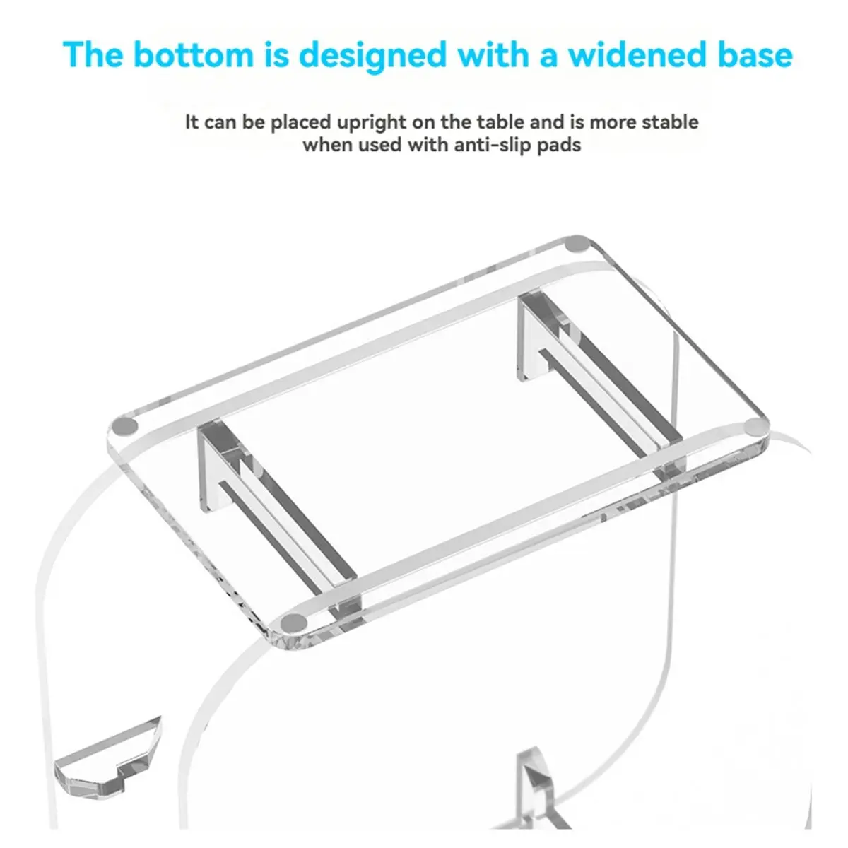 2026 New Clear Acrylic Desk Stand Base for Mini / Pro 2024, Vertical Horizontal Desktop Storage Protective Stand