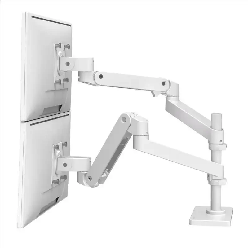 LX PRO Overlay Dual Screen Dual Arm Monitor Stand Desktop Computer Lifting Robotic Arm