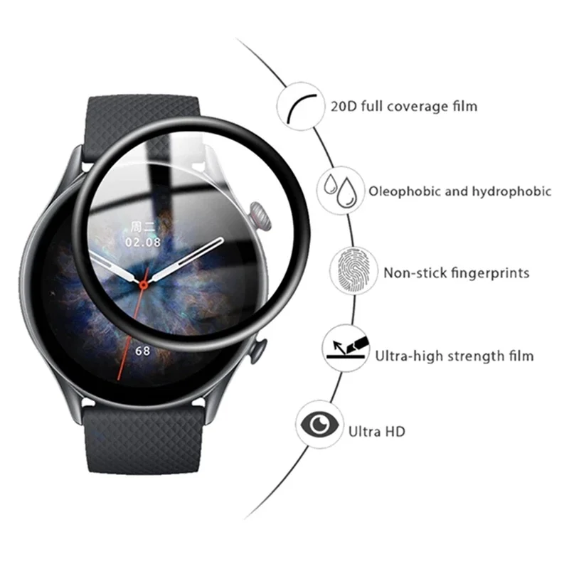 3D Volle Abdeckung Screen Protector für Vivo Uhr 2 Nicht Gehärtetem Glas Weichen Bildschirm Protector Film