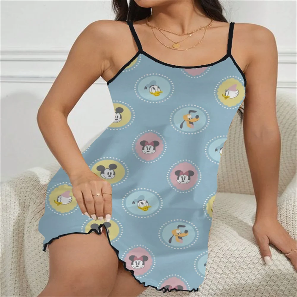 

Women's Sleepwear Robes Mickey Night Wear Woman Sexy Sleep Wear Nightgowns Plus Size Women Lingerie Sexy Woman Push Up Lovely