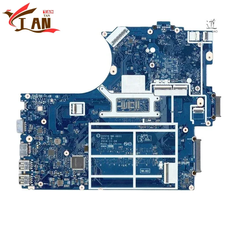 

NM-A831 For Lenovo Thinkpad E570 Laptop Motherboard CE570 01EP391 01YR709 I5-7200U CPU DDR4 Mainboard 100% Fully Work Tan