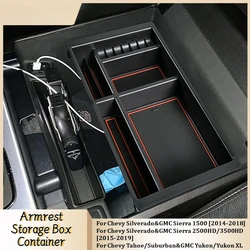 For Chevy Tahoe/Suburban and GMC Yukon/Yukon XL 2015 2016 2017 2018 2019 2020 Console Armrest Storage Organizer