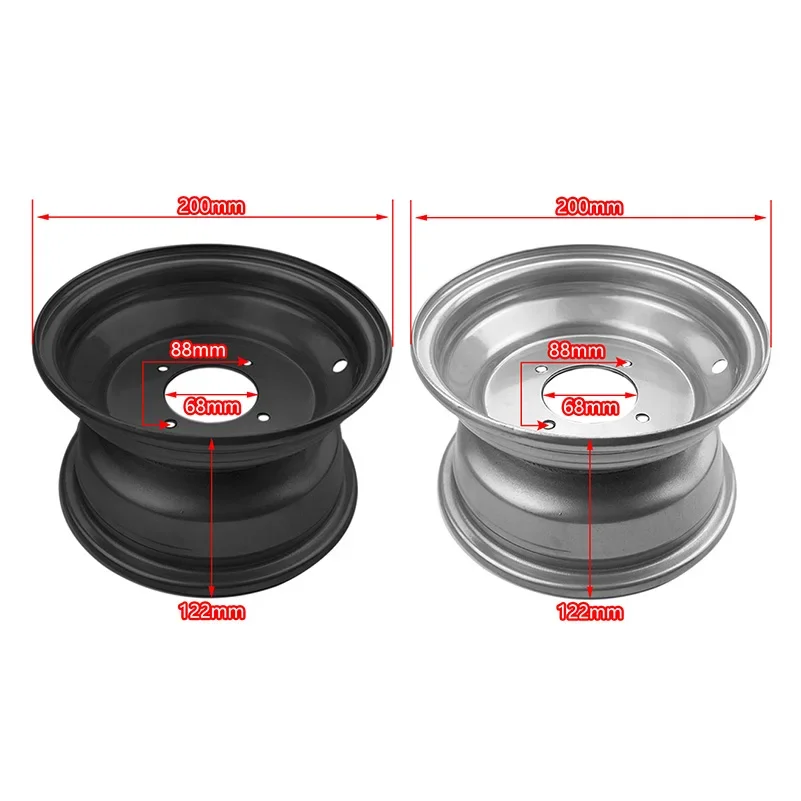 ATV 7 inch 3 Hole Front or Rear Wheel Rim Fit for 50cc 70cc 90cc 110cc 125cc Go Kart UTV Buggy Quad Bike Taotao Sunl16X8-7 Tire