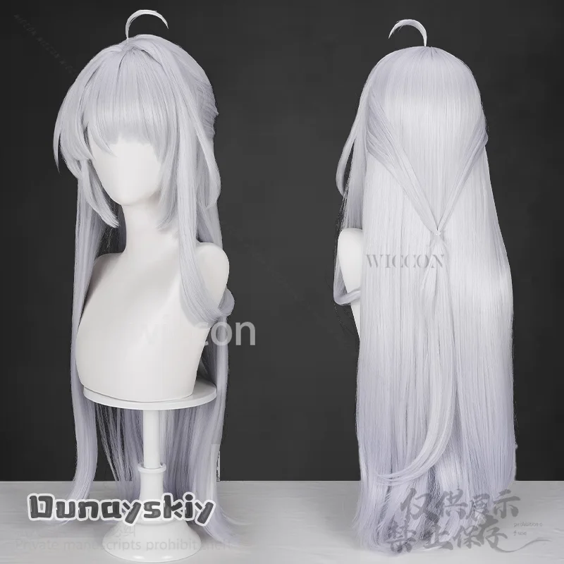 Zenless Zone Zero Game Cosplay Yixuan أنيمي الشعر الفضي الشعر الاصطناعية Haipin شعر مستعار طويل حفلة الهالوين كوس مخصص