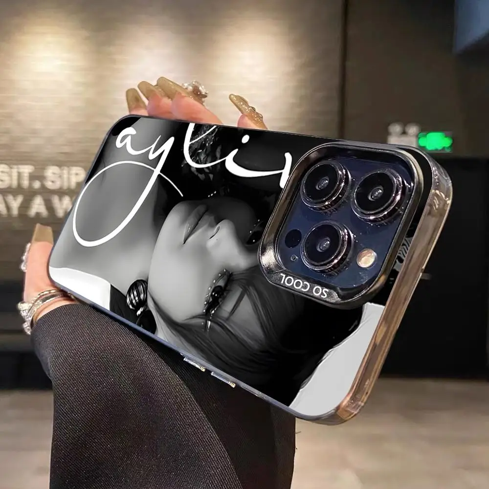 패션 아일리바 모바일 폰 케이스 아이폰 17 16 15 14 13 12 11 X XR XS 8 7 프로 맥스 플러스 반투명 컬러 커버 예쁜 디자인