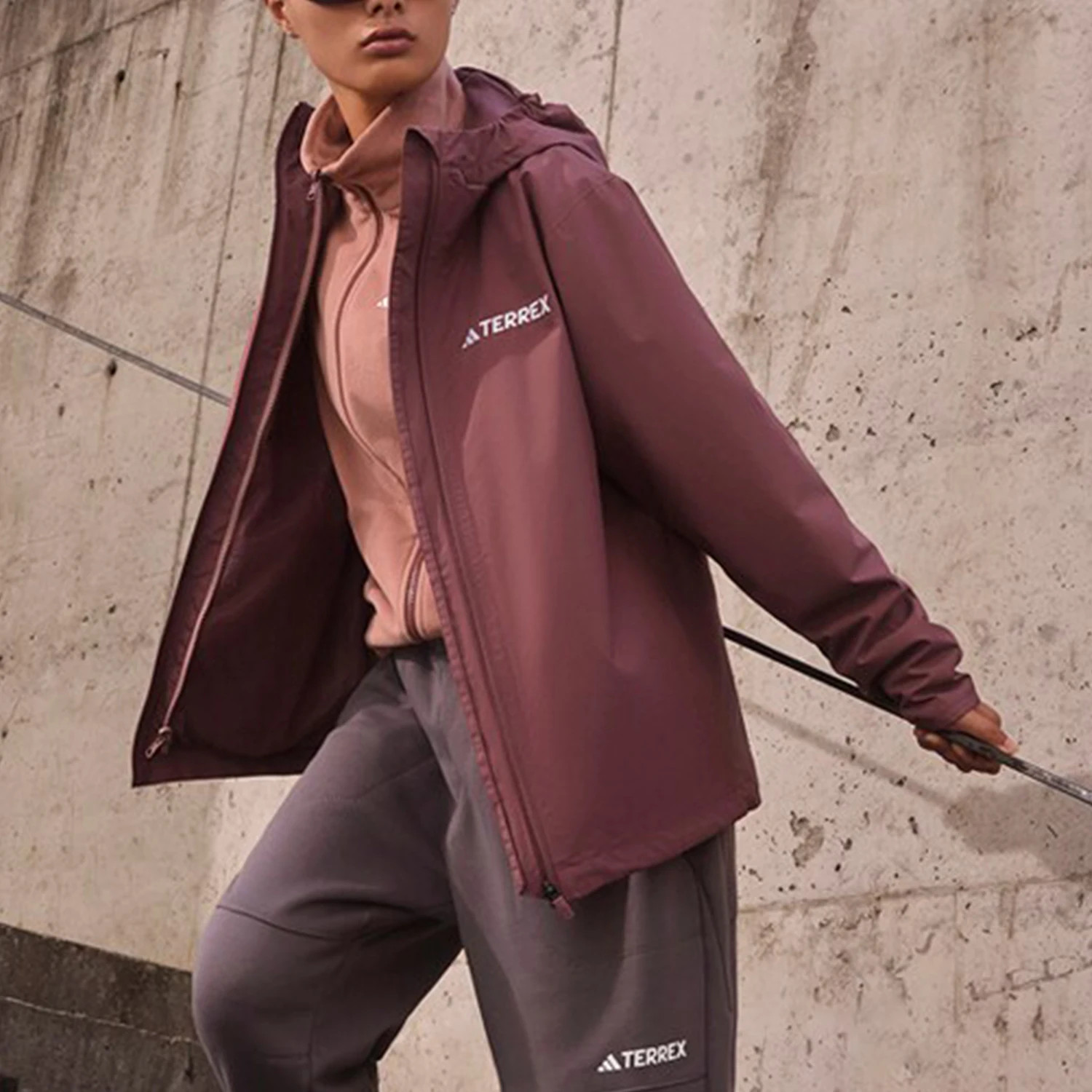 Adidas genuine new ladies Outdoor thermal hooded three in one jacket JY4793