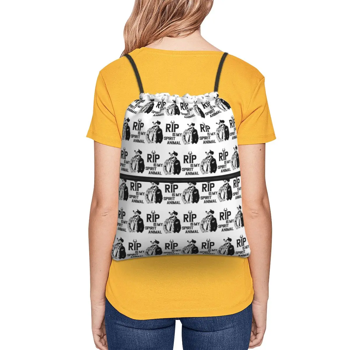 Rip Wheeler Rip Is My Spirit Animal Dutton Ranch Yellowstone Backpacks Multi-function Drawstring Bags Sundries Bag Book Bags