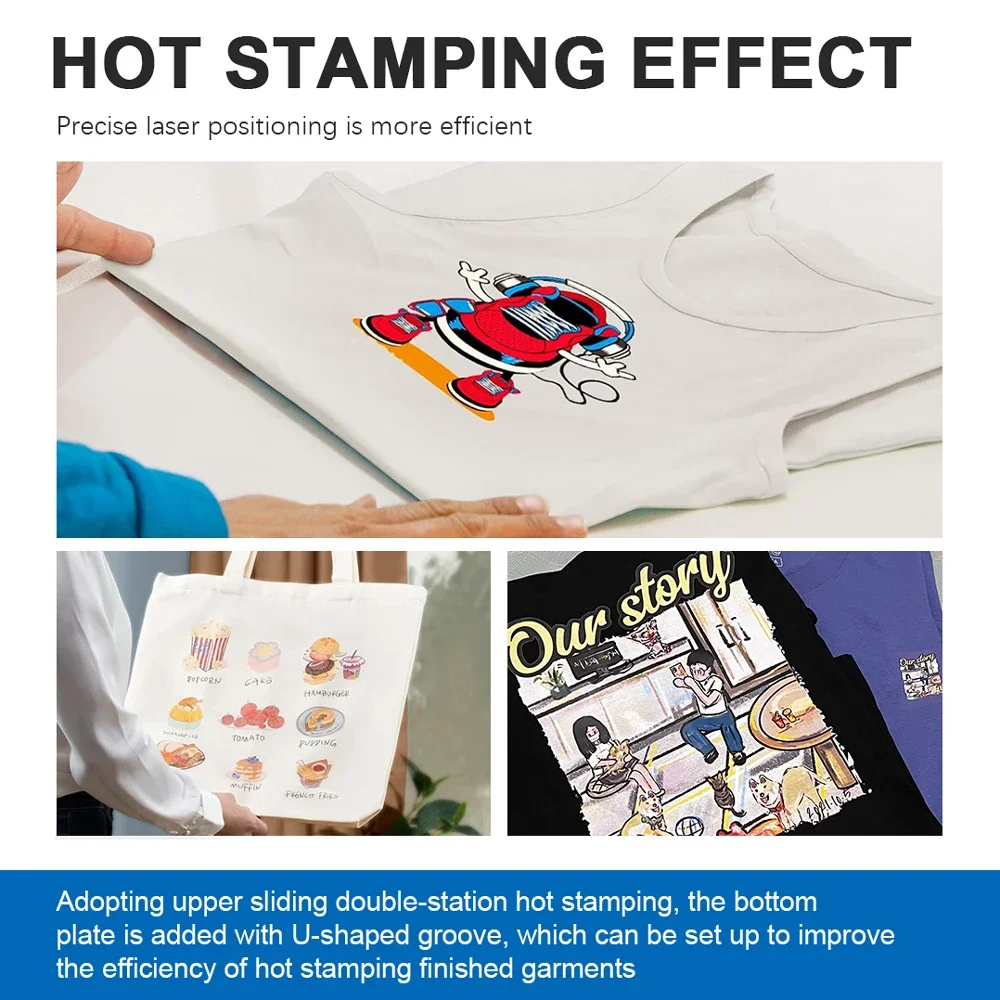 إنتاجية عالية 15X15 38*38 سنتيمتر شعار الكي المسطح التلقائي آلات الصحافة الحرارة لتي شيرت جودة عالية