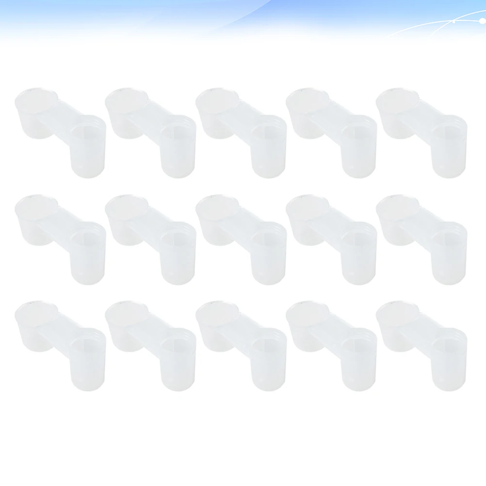 

15pcs Double Mouth Water Drinker for Birds Pigeon Autodrinker Durable Plastic Pet Shop Home Zoo Clean Easy Cleaning