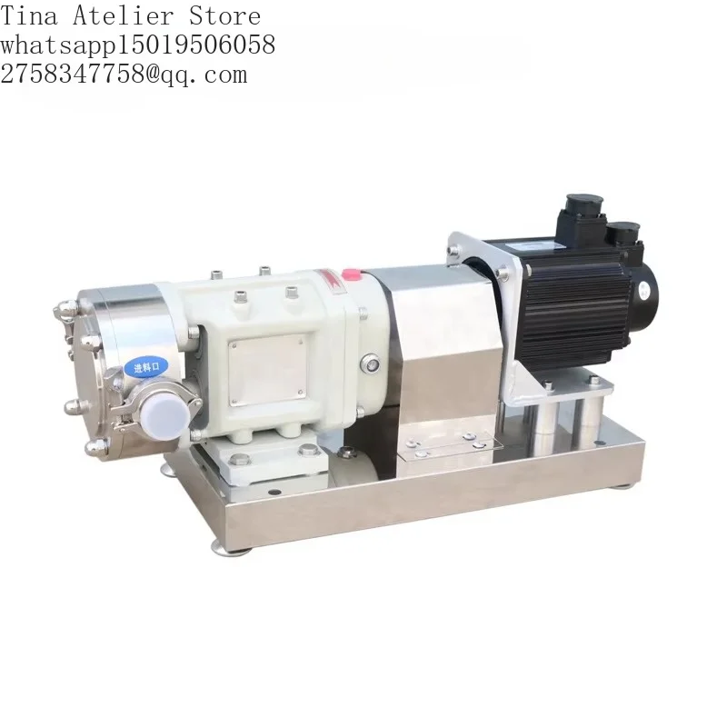 Lobe Pump High Precision Rotor Pump 304 316 Sanitary Stainless Steel Rotary Displacement Grease Pump