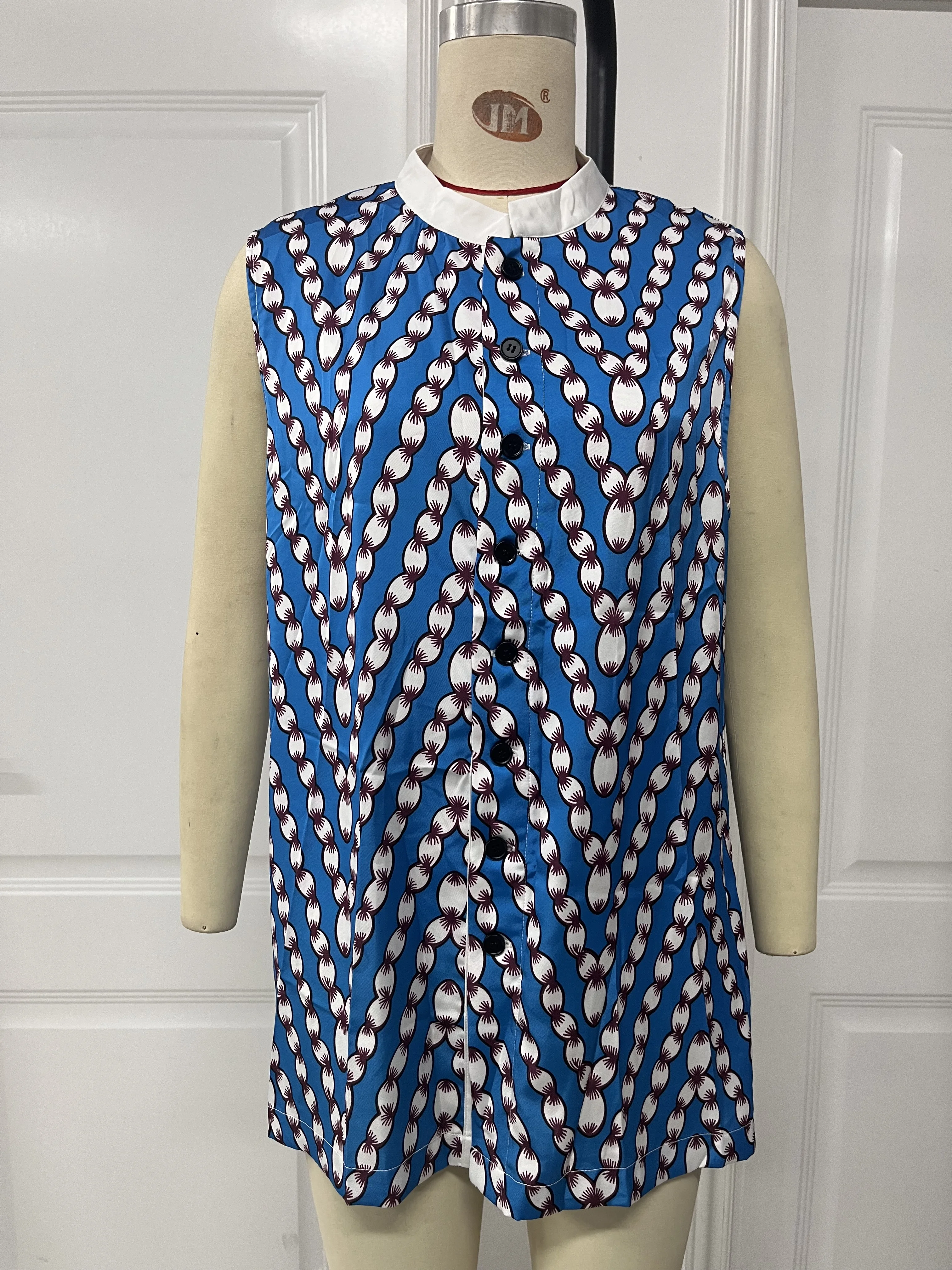 African Clothing Sample Stock Clearance Colorful African Batik Print Women's Tops and Dresses