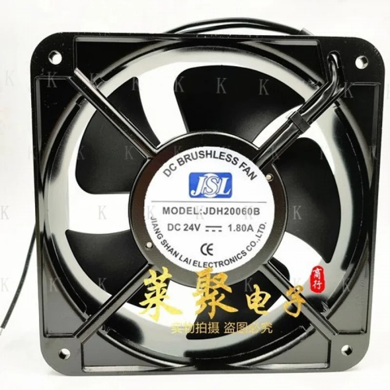 C   FOR   JSL JDH20060B DC24V 1.80A 20CM Metal Large Airflow Cooling Fan