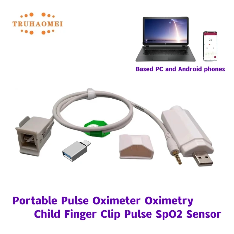 Portable Pulse Oximeter Oximetry Pulse SpO2 Sensor Adult Child Neonate Veterinary Animal Types Pulse Rate SPO2 Probe