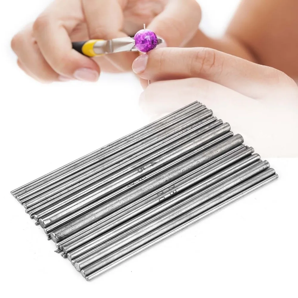Length 9cm Jewelry Wire Wrapping Mandrels Silver Stainless Steel Gold Silver Copper Ring Making Tools